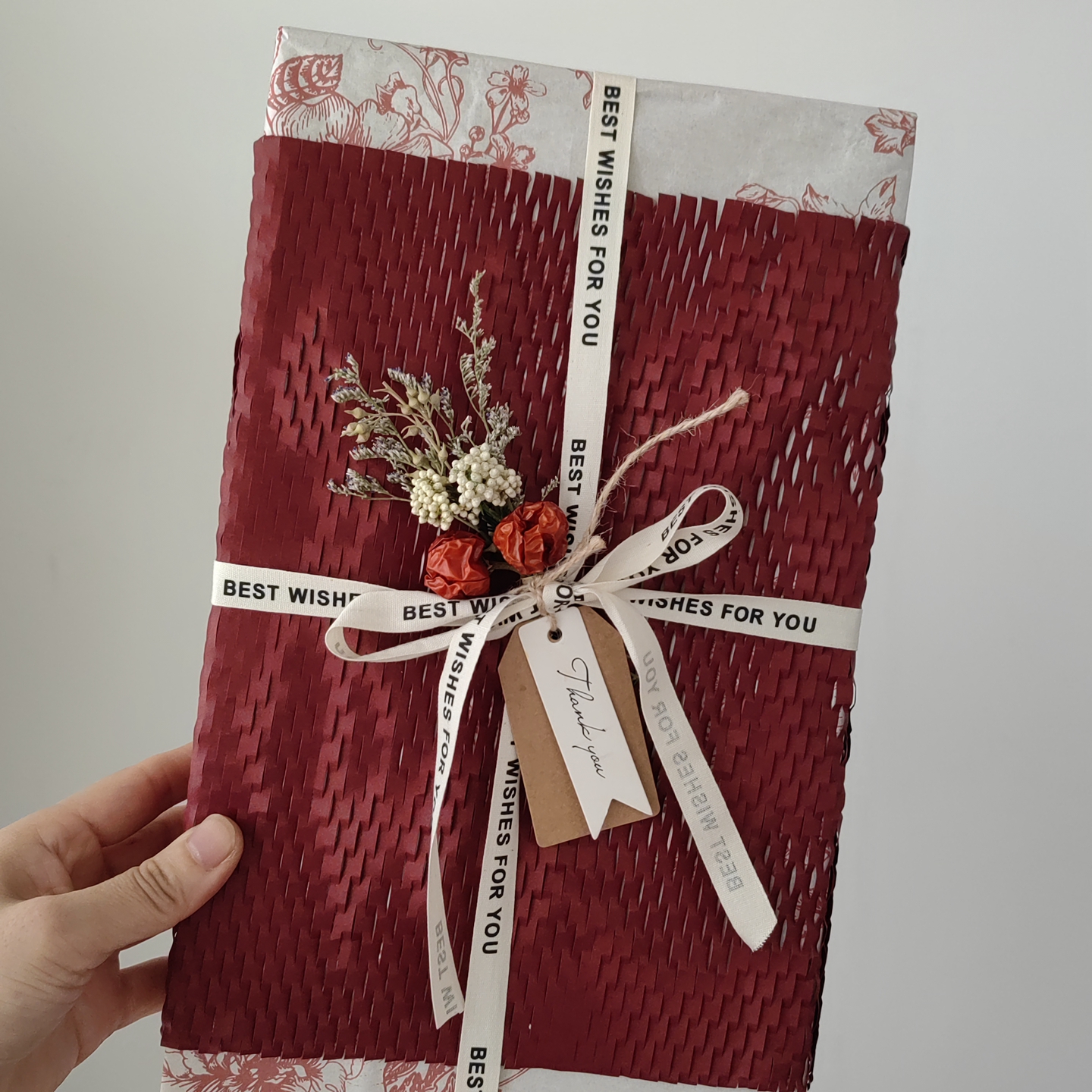 国风相框画框书本礼物礼品包装纸套装情人节新年圣诞送礼打包材料