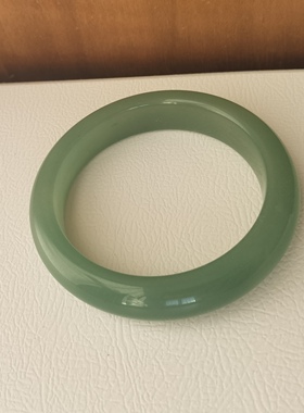 佘太翠碧玉手镯天然石英岩质玉61圈现货民族风气质女饰品不退换秒