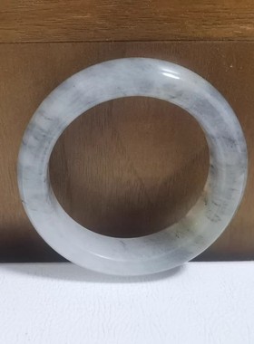 天然玉手镯水墨百搭女饰品