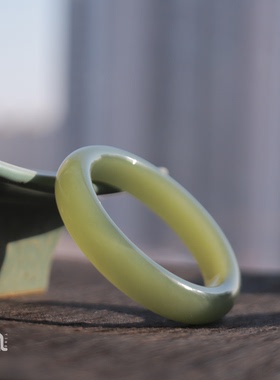 【佩佩】梧桐雨|和田玉*手镯*未镶嵌QB231221108多样性发其一