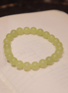 和田玉*清漾手串*无配石PC22092445（多样性发货）