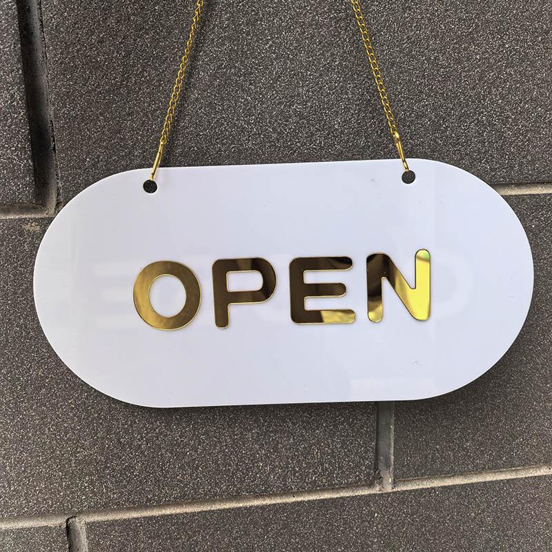 营业标识亚克力简约网红