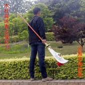 关公青龙偃月红缨枪方天画戟太极春秋大刀木杆晨练武术大刀未开刃