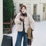 2C077-3040新款羊羔毛皮毛一体短外套短外套P165K248，女装皮草，2C077