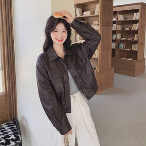 档口备货 2C077-5802 春季 新款主推款 皮衣外套 P145 K238图片