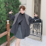 2C077-3056新款主推款配围脖单面呢大衣外套P195K288，女装毛呢外套，2C077