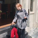 2C077-3006新款主推款70毛双面呢大衣P255K378，女装毛呢外套，2C077