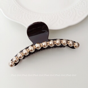 优雅精致大号抓夹13cm后脑勺盘发夹简约百搭鲨鱼夹