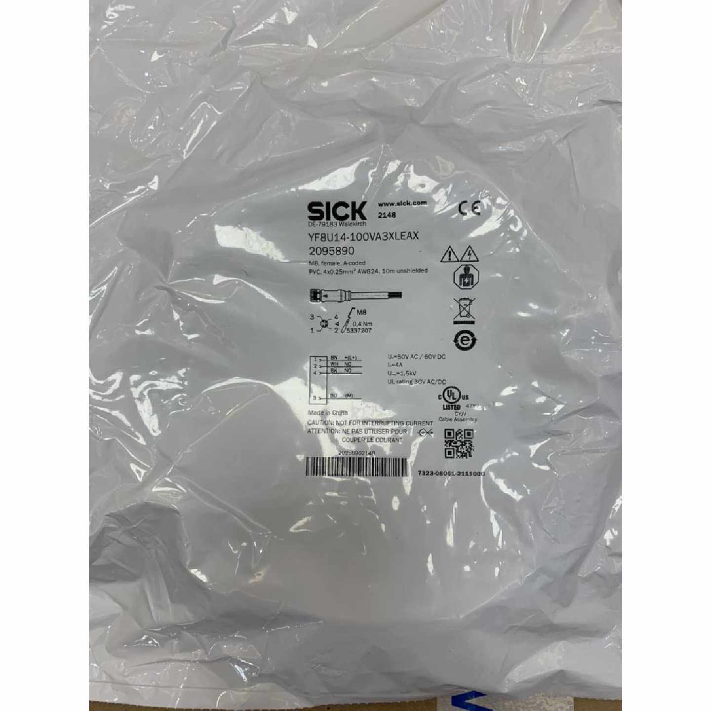 溢价-SICK西克接插件连接线YF8U14100VA3XLEAX