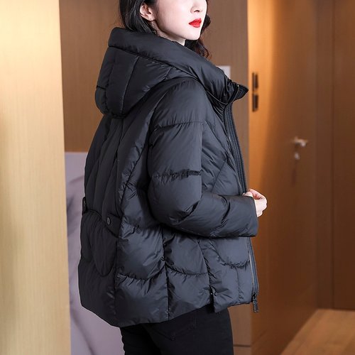 大码女装时尚短款羽绒服