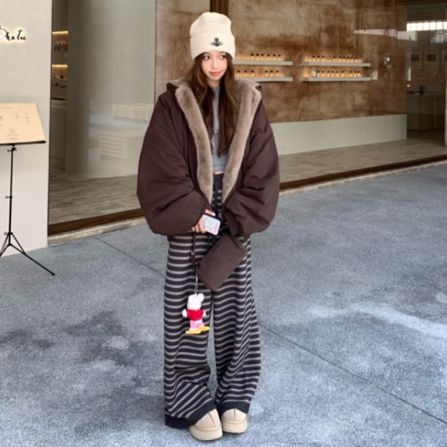 大码女装2025秋冬装加厚两面穿