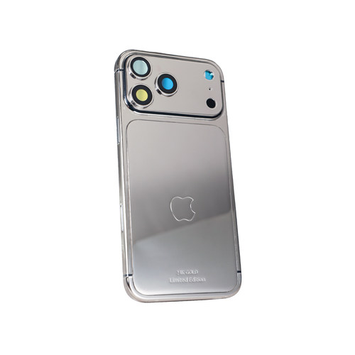 适用于苹果17Pro铂金版镀金/镶钻中框iPhone17Promax高端定制后盖