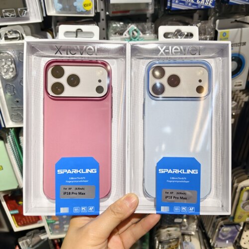 X Level晶莹适用苹果iPhone 17 18 Promax手机保护套高清透明彩色塑料硬壳全包边防摔简约摄像镜头加高