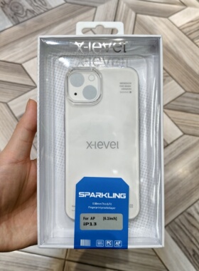 X Level晶莹适用苹果iPhone13手机保护壳高清透明塑料硬壳外套全包边防摔简约摄像头加高