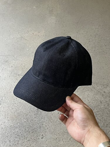 原色丹宁复古可调节弯檐棒球帽