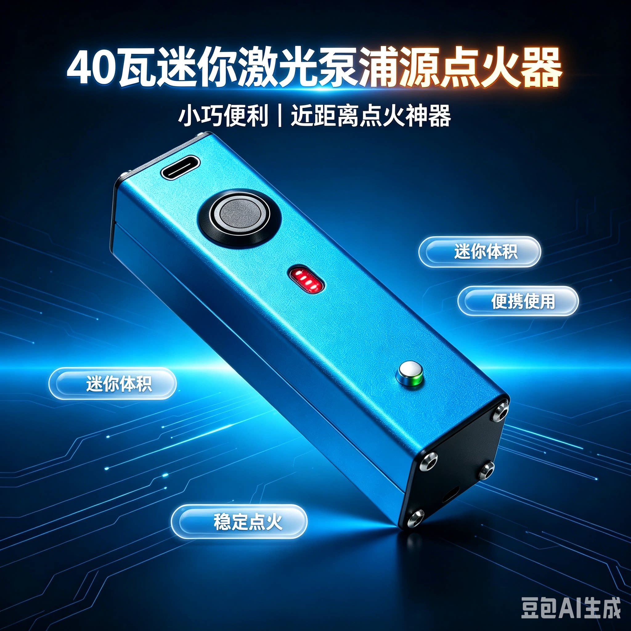 40瓦迷你激光泵浦源点火器杀虫