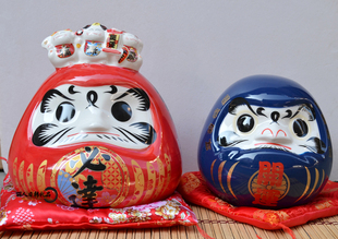 饰品陶瓷必胜达摩储蓄罐创意开业礼物 日式 寿司料理店铺摆件日本装