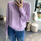 人间奢物 治愈系马卡龙色调康赛妮BABY山羊绒秋冬套头针织衫 毛衣