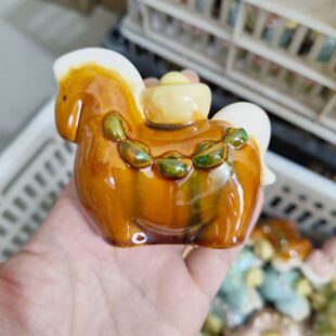 【马年礼物】洛阳丽景门同款唐三彩小胖马文创礼物家居摆件风水