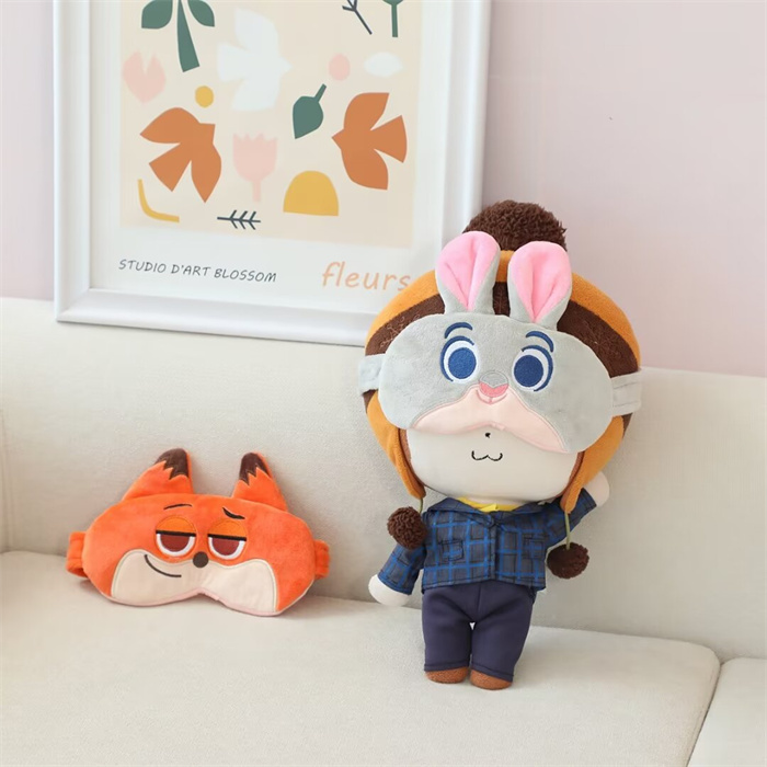 少女心可爱卡通遮光毛绒眼罩