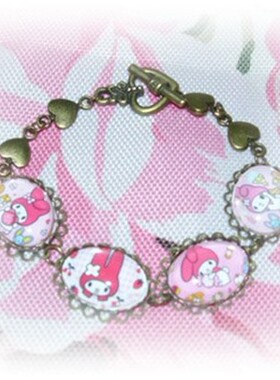 现货 MY MELODY cabochon bracelet 麦乐蒂 時光寶石 手链