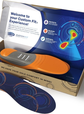 瑕疵爽健dr.scholl'sj足弓支撑舒适和足底筋膜炎缓解5合一鞋垫