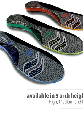 瑕疵SOFSOLE正品矫正扁平足 分高中低梯度足弓 篮球运动休闲鞋垫