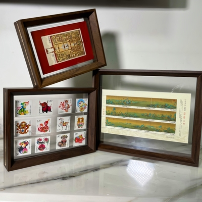 双面透明邮票展示相框