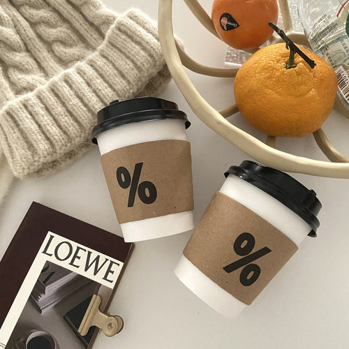 ins韩风一次性咖啡奶茶杯子