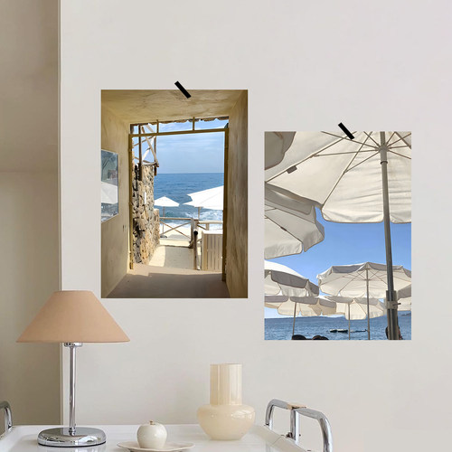 ins风老钱度假村假日酒店氛围海岛画报装饰海报纸软装背景墙装饰