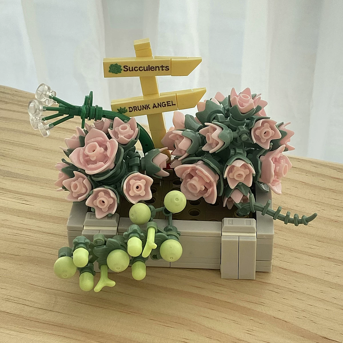 Мини-конструктор цветов (Lego) мультяшно-реалистичный, флоральный микро набор 271–281 деталей, для декора