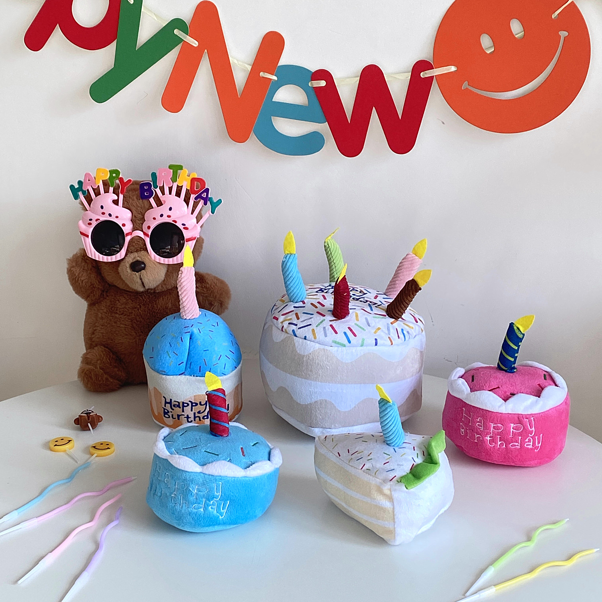 ins毛绒玩具蛋糕生日礼物