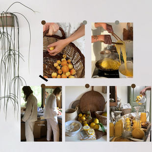 ins风氛围感餐厅厨房博主美食海报纸背景布置工作室软装家居装饰