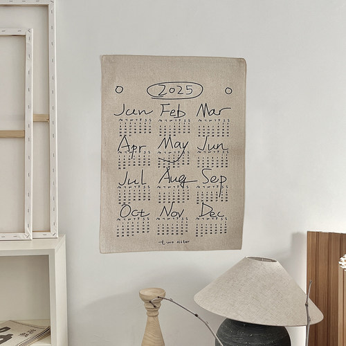 ins韩风手绘字母挂布装饰