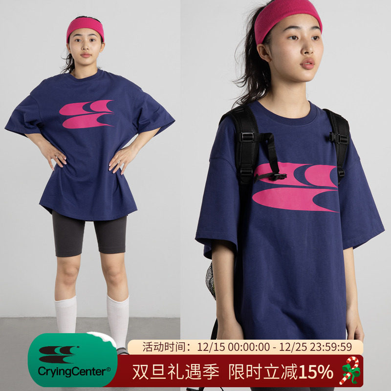 CryingCenter落肩宽松情侣短袖