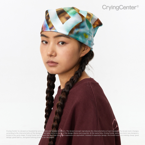 CryingCenter Soul Surfer冲浪胶片印花多功能方巾头巾 哭喊中心