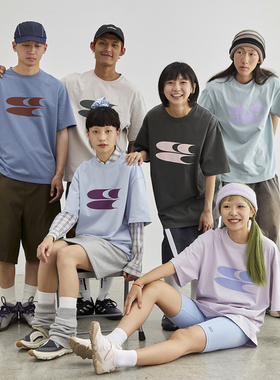 CryingCenter 莫兰迪低饱和多色3C经典LOGO短袖teeT恤 哭喊中心