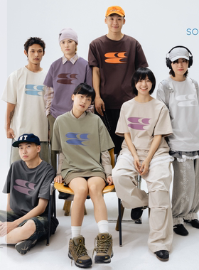 CryingCenter 经典标准LogoT恤情侣宽松圆领新配色版型索罗娜