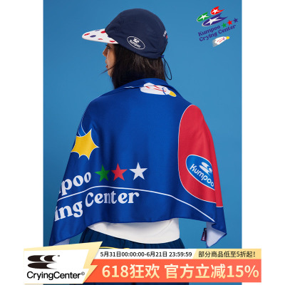 CryingCenterxKumpoo薰风联名2.0 运动复古蓝色苹果毛巾 中性款