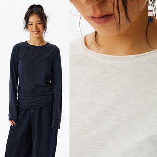 哭喊中心 tee CryingCenter 竹节棉卷边堆量圆领长袖