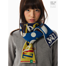 CryingCenter 彩色糯感小围巾冬日百搭 摇粒绒拼接针织双面复古