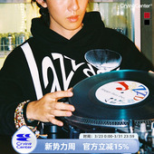 CryingCenterJazzDay字母印花廓形宽松连帽加绒卫衣 男女款