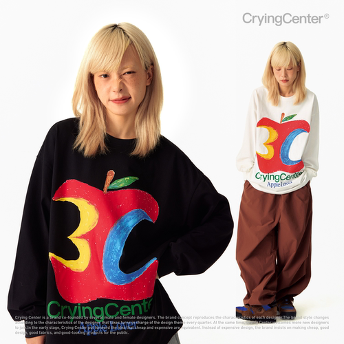 CryingCenter3C苹果涂鸦长袖TE