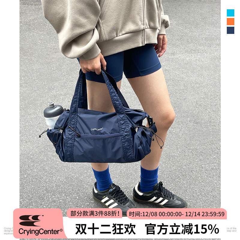 CryingCenter轻量户外耐磨尼龙休闲运动斜挎包手提托特包可收纳小