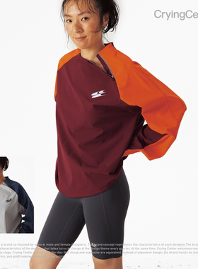 CryingCenter 训练防风侧开拉链卫衣罩衫 哭喊中心