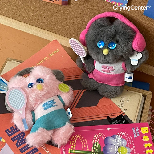 CryingCenter 很爱运动的耳机猫玩偶挂件包包挂件 哭喊中心