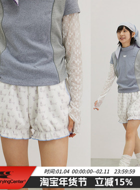 CryingCenter alldollscode华夫格夏季可外穿休闲泡泡裤哭喊中心