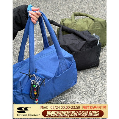CryingCenter  单肩手提大容量托特通勤多用途行李健身包小号