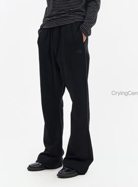 CryingCenter 黑色喇叭廓形卫衣裤 哭喊中心