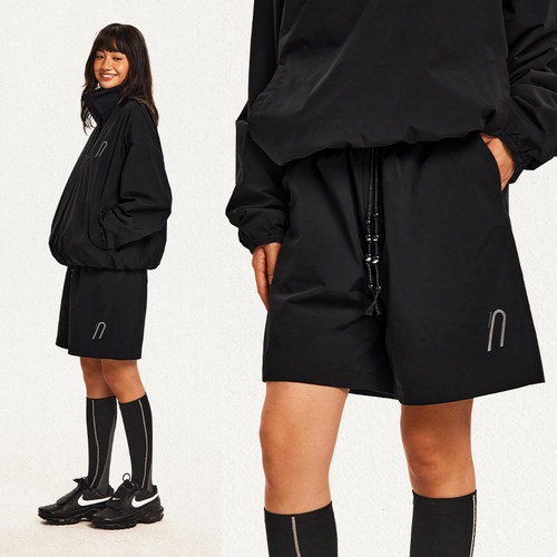 CryingCenter 廓形感串珠运动短裤 哭喊中心